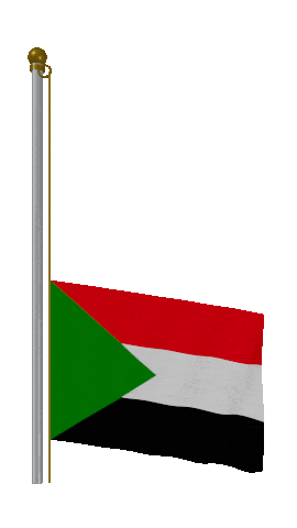 Sudan Raise Pole animated flag GIF