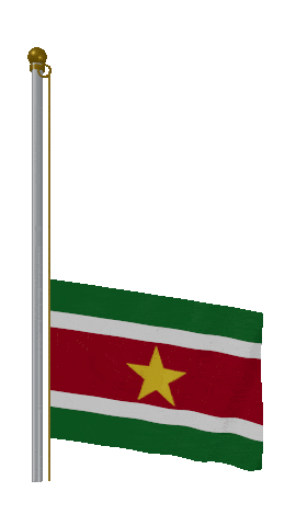 Suriname Raise Pole animated flag GIF