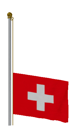 Switzerland Raise Pole animated flag GIF