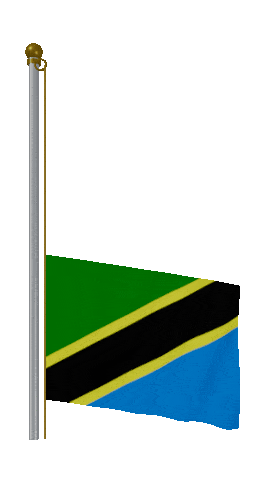 Tanzania Raise Pole animated flag GIF