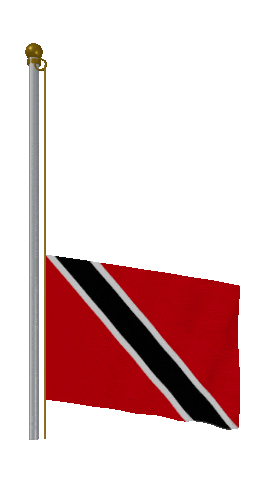 Trinidad And Tobago Raise Pole animated flag GIF