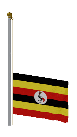Uganda Raise Pole animated flag GIF