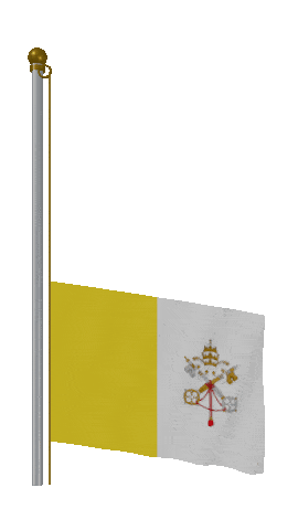 Vatican City Raise Pole animated flag GIF