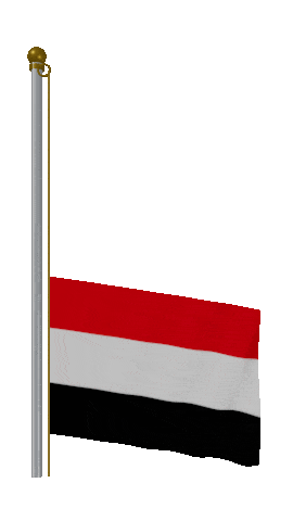 Yemen Raise Pole animated flag GIF