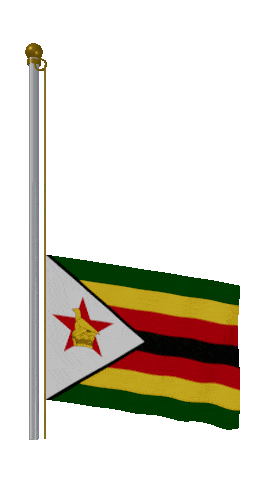Zimbabwe Raise Pole animated flag GIF