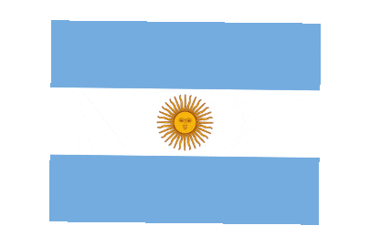 Argentina Rect Float animated flag GIF