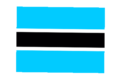 Botswana Rect Float animated flag GIF
