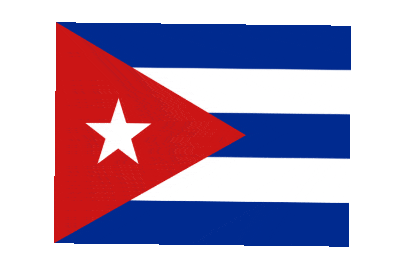 Cuba Rect Float animated flag GIF