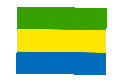 Gabon Rect Float animated flag GIF