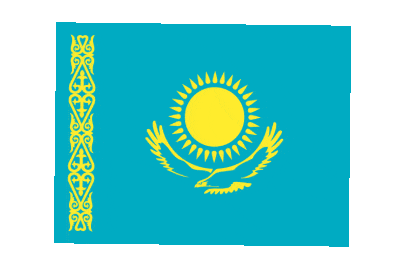 Kazakhstan Rect Float animated flag GIF