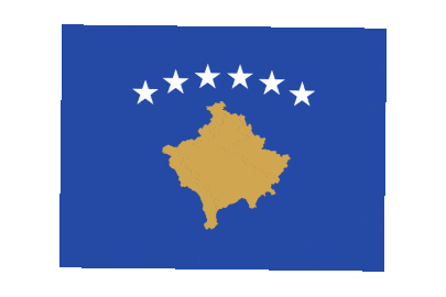 Kosovo Rect Float animated flag GIF