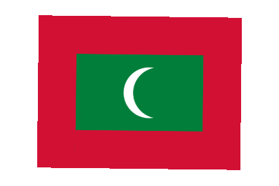 Maldives Rect Float animated flag GIF