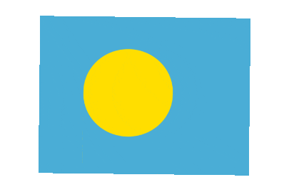 Palau Rect Float animated flag GIF