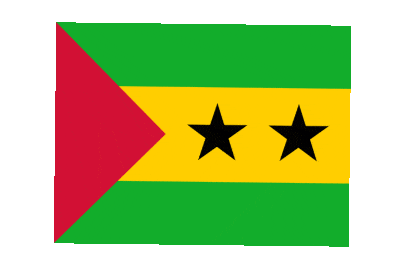 São Tomé and Príncipe Rect Float animated flag GIF