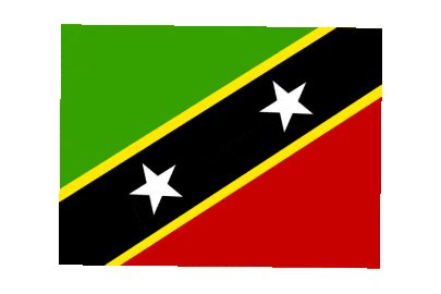 Saint Kitts And Nevis Rect Float animated flag GIF