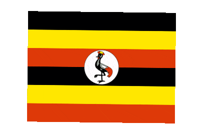 Uganda Rect Float animated flag GIF