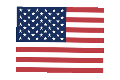 Rect Float US flag