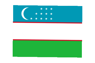 Uzbekistan Rect Float animated flag GIF