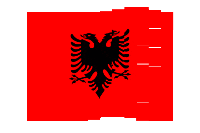 Albania Pixel Chase animated flag GIF