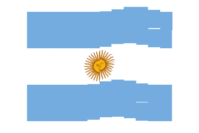 Argentina Pixel Chase animated flag GIF