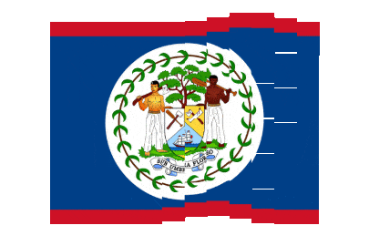 Belize Pixel Chase animated flag GIF