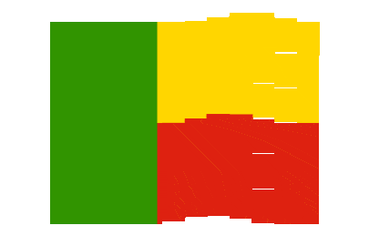 Benin Pixel Chase animated flag GIF