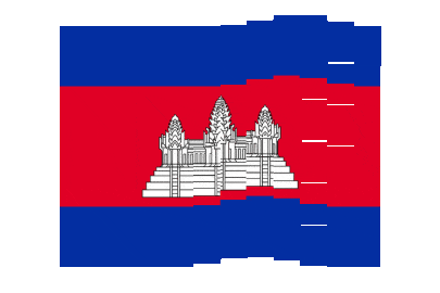 Cambodia Pixel Chase animated flag GIF