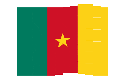Cameroon Pixel Chase animated flag GIF