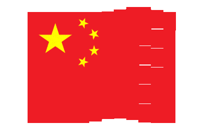 China Pixel Chase animated flag GIF