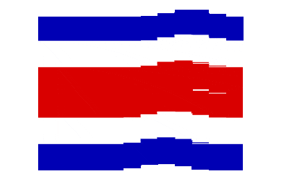 Costa Rica Pixel Chase animated flag GIF