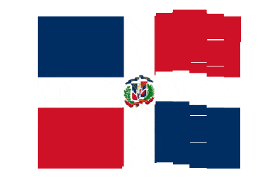 Dominican Republic Pixel Chase animated flag GIF