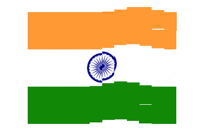 India Pixel Chase animated flag GIF