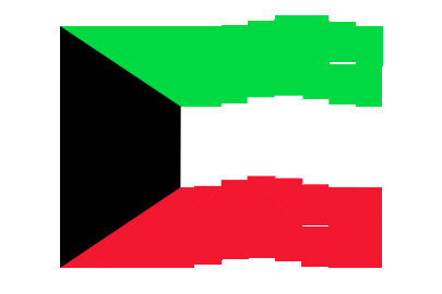 Kuwait Pixel Chase animated flag GIF