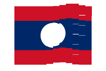 Laos Pixel Chase animated flag GIF
