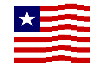 Liberia Pixel Chase animated flag GIF