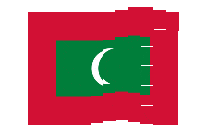 Maldives Pixel Chase animated flag GIF