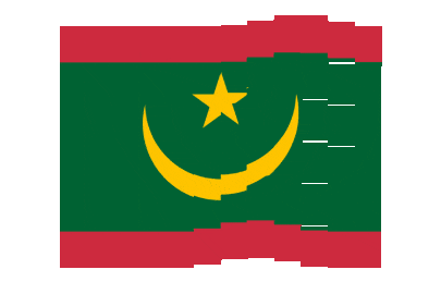 Mauritania Pixel Chase animated flag GIF