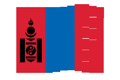 Mongolia Pixel Chase animated flag GIF