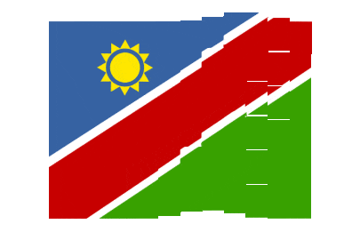 Namibia Pixel Chase animated flag GIF