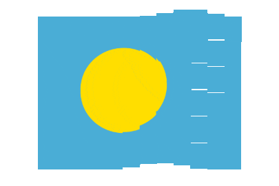 Palau Pixel Chase animated flag GIF