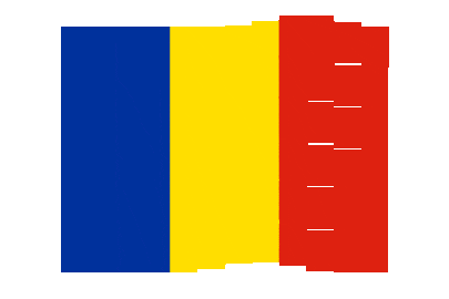 Romania Pixel Chase animated flag GIF