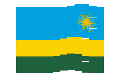 Rwanda Pixel Chase animated flag GIF