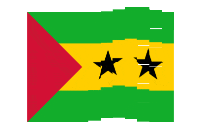 São Tomé and Príncipe Pixel Chase animated flag GIF