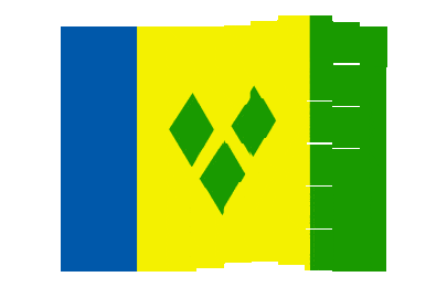 Saint Vincent And The Grenadines Pixel Chase animated flag GIF