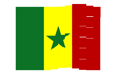 Senegal Pixel Chase animated flag GIF