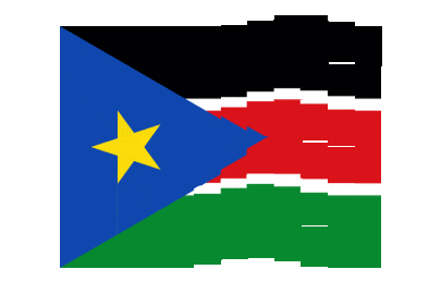 South Sudan Pixel Chase animated flag GIF