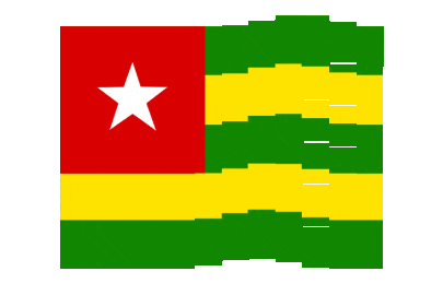 Togo Pixel Chase animated flag GIF