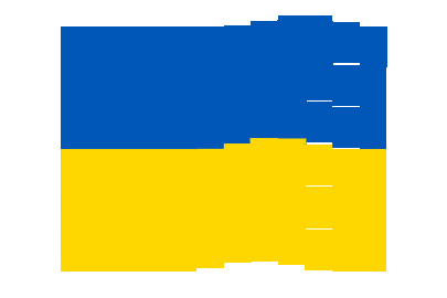 Ukraine Pixel Chase animated flag GIF