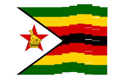 Zimbabwe Pixel Chase animated flag GIF