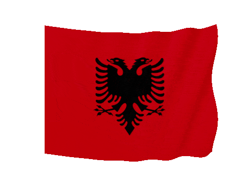 Albania Soft Sag animated flag GIF